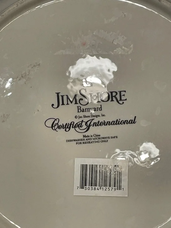 Jim Shore Multicolor Rooster Decorative Serving Bowl - Green, Red, Cream - Picture 7 of 8